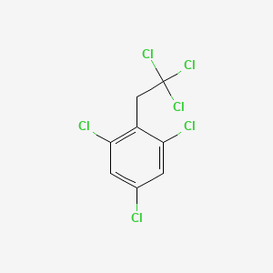 molecular formula C8H4Cl6 B8595227 1,3,5-Trichloro-2-(2,2,2-trichloroethyl)benzene CAS No. 89768-04-7