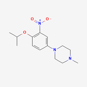 molecular formula C14H21N3O3 B8595242 1-(4-Isopropoxy-3-nitrophenyl)-4-methylpiperazine 