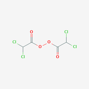 molecular formula C4H2Cl4O4 B8595399 Dichloroacetyl peroxide CAS No. 10432-02-7