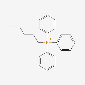 molecular formula C23H26P+ B8595407 Pentyl-triphenyl-phosphanium CAS No. 35171-55-2