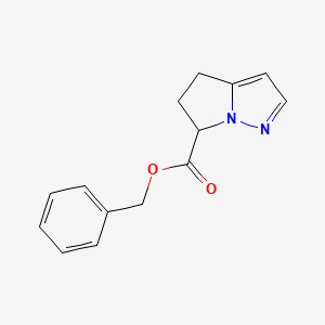 molecular formula C14H14N2O2 B8595438 benzyl 5,6-dihydro-4H-pyrrolo[1,2-b]pyrazole-6-carboxylate 