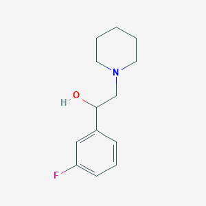 1-(3-Fluorophenyl)-2-piperidino-1-ethanol