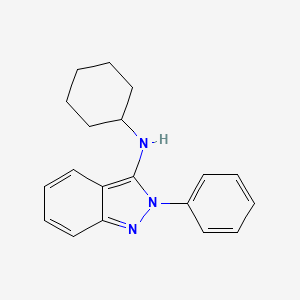molecular formula C19H21N3 B8595512 N-Cyclohexyl-2-phenyl-2H-indazol-3-amine CAS No. 62247-95-4
