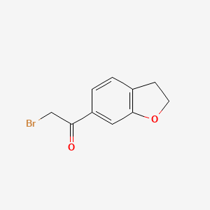molecular formula C10H9BrO2 B8595522 2-Bromo-1-(2,3-dihydro-benzofuran-6-yl)-ethanone 