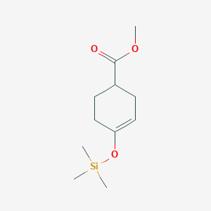 B8595535 Methyl 4-[(trimethylsilyl)oxy]cyclohex-3-ene-1-carboxylate CAS No. 61692-29-3