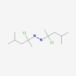 molecular formula C12H24Cl2N2 B8595637 Bis(2-chloro-4-methylpentan-2-yl)diazene CAS No. 57908-41-5
