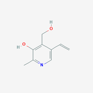 molecular formula C9H11NO2 B8595639 2-Methyl-3-hydroxy-4-hydroxymethyl-5-vinylpyridine 