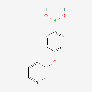 molecular formula C11H10BNO3 B8595644 (4-(Pyridin-3-yloxy)phenyl)boronic acid 