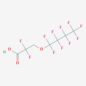 molecular formula C7H3F11O3 B8595658 2,2-Difluoro-3-(nonafluorobutoxy)propanoic acid CAS No. 824393-39-7