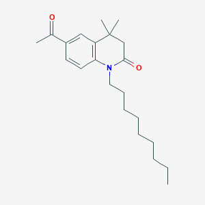 6-Acetyl-4,4-dimethyl-1-nonyl-3,4-dihydroquinolin-2(1H)-one