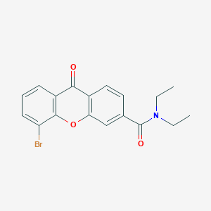 molecular formula C18H16BrNO3 B8595711 5-Bromo-N,N-diethyl-9-oxo-9H-xanthene-3-carboxamide CAS No. 825650-09-7