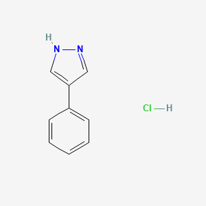 molecular formula C9H9ClN2 B8595742 4-phenyl-1H-pyrazole hydrochloride 