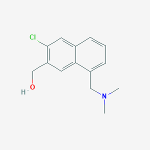 molecular formula C14H16ClNO B8595807 {3-Chloro-8-[(dimethylamino)methyl]naphthalen-2-yl}methanol CAS No. 919994-80-2