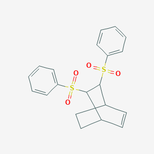 molecular formula C20H20O4S2 B8595905 5,6-Di(benzenesulfonyl)bicyclo[2.2.2]oct-2-ene CAS No. 807627-79-8