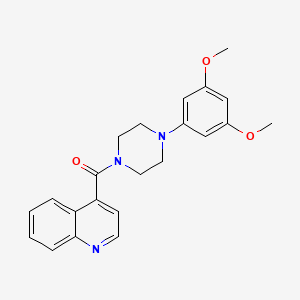 B8595953 1-(3,5-Dimethoxyphenyl)-4-(4-quinolyl-carbonyl)piperazine CAS No. 393111-09-6