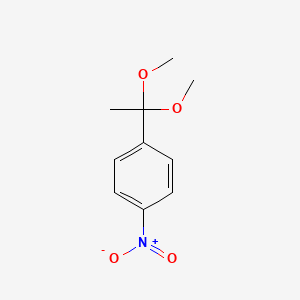 molecular formula C10H13NO4 B8595969 1-(1,1-Dimethoxyethyl)-4-nitrobenzene CAS No. 53577-98-3