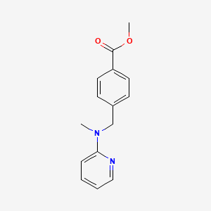 molecular formula C15H16N2O2 B8595984 Methyl 4-{[methyl(pyridin-2-yl)amino]methyl}benzoate CAS No. 860344-16-7