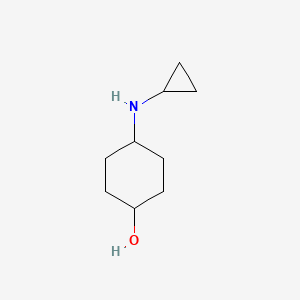 molecular formula C9H17NO B8596008 4-(Cyclopropylamino)cyclohexanol 