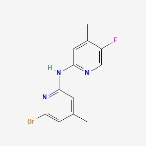 molecular formula C12H11BrFN3 B8596013 N-(6-bromo-4-methylpyridine-2-yl)-5-fluoro-4-methylpyridine-2-amine 