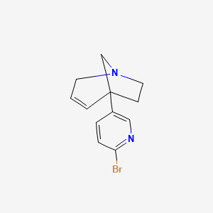 molecular formula C12H13BrN2 B8596042 5-(6-bromopyridin-3-yl)-1-azabicyclo[3.2.1]oct-3-ene CAS No. 557092-90-7