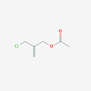 molecular formula C6H9ClO2 B8596170 1-Chloro-2-methylene-3-acetoxypropane 