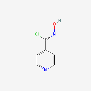 molecular formula C6H5ClN2O B8596186 N-hydroxy-4-pyridine-carboximidoyl chloride 