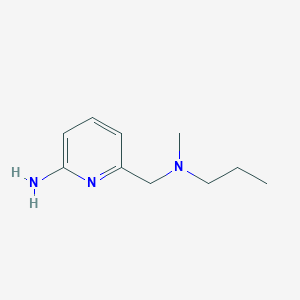 molecular formula C10H17N3 B8596196 6-[(Methyl-propyl-amino)-methyl]-pyridin-2-ylamine 