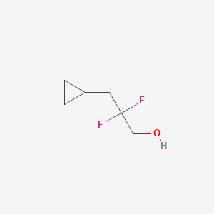 molecular formula C6H10F2O B8596249 3-Cyclopropyl-2,2-difluoro-1-propanol 