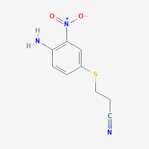 B8596283 3-[(4-Amino-3-nitrophenyl)sulfanyl]propanenitrile CAS No. 54029-66-2