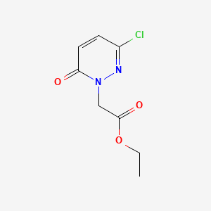 B8596302 Pyridazineacetic acid, 1-, (6H), 3-chloro-6-oxo-, ethyl ester CAS No. 71173-10-9