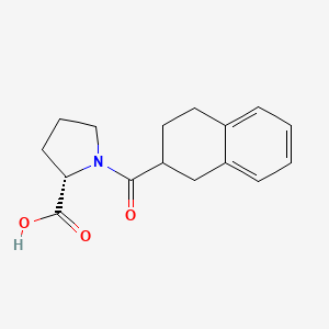 molecular formula C16H19NO3 B8596428 1-(1,2,3,4-tetrahydronaphthalen-2ylcarbonyl)-L-proline 