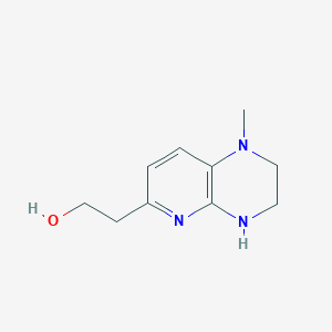 molecular formula C10H15N3O B8596438 2-(1-Methyl-1,2,3,4-tetrahydropyrido[2,3-b]pyrazin-6-yl)ethanol 