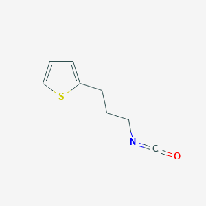molecular formula C8H9NOS B8596445 3-(2-Thienyl)propyl isocyanate 