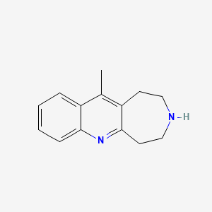 molecular formula C14H16N2 B8596457 1H-Azepino[4,5-b]quinoline, 2,3,4,5-tetrahydro-11-methyl- CAS No. 56514-61-5