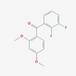 molecular formula C15H12F2O3 B8596482 (2,3-Difluorophenyl)(2,4-dimethoxyphenyl)methanone CAS No. 680610-71-3