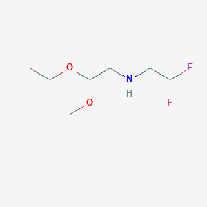 molecular formula C8H17F2NO2 B8596498 Ethanamine, N-(2,2-diethoxyethyl)-2,2-difluoro- 