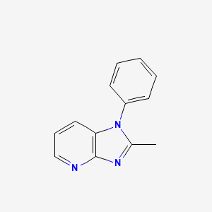 molecular formula C13H11N3 B8596517 2-Methyl-1-phenyl-1H-imidazo[4,5-b]pyridine 