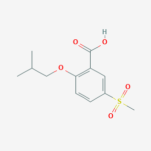 molecular formula C12H16O5S B8596539 2-Isobutoxy-5-methanesulfonyl-benzoic acid 
