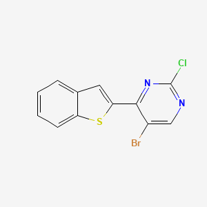 4-(Benzo[b]thiophen-2-yl)-5-bromo-2-chloropyrimidine