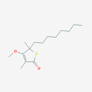 2(5H)-Thiophenone, 4-methoxy-3,5-dimethyl-5-octyl-