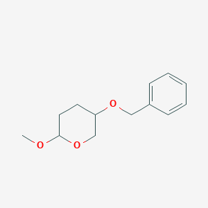 molecular formula C13H18O3 B8596626 5-(benzyloxy)-2-methoxytetrahydro-2H-pyran CAS No. 259263-39-3
