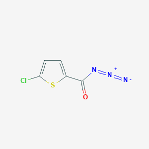 molecular formula C5H2ClN3OS B8596631 5-Chloro-thiophene-2-carbonyl azide 