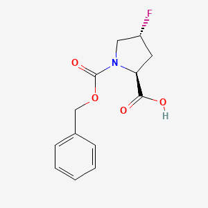 molecular formula C13H14FNO4 B8596682 (4r)-N-cbz-4-fluoroproline CAS No. 72204-23-0