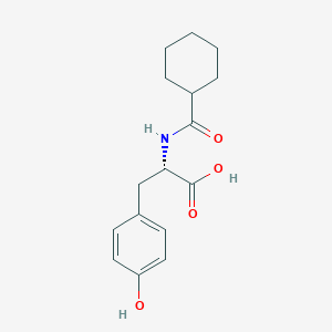 molecular formula C16H21NO4 B8596691 N-(Cyclohexanecarbonyl)-L-tyrosine CAS No. 168980-16-3