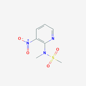 molecular formula C7H9N3O4S B8596715 N-Methyl-N-(3-nitropyridin-2-yl)methanesulfonamide 