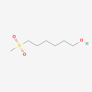 molecular formula C7H16O3S B8596745 6-Methanesulfonyl-hexan-1-ol 