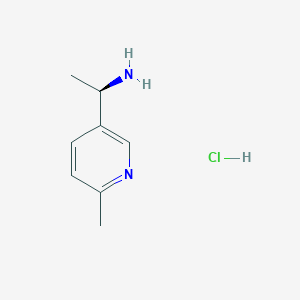 molecular formula C8H13ClN2 B8596812 (R)-1-(6-methylpyridin-3-yl)ethanamine hydrochloride 