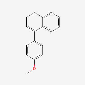 molecular formula C17H16O B8596813 Naphthalene, 1,2-dihydro-4-(4-methoxyphenyl)- CAS No. 21855-80-1