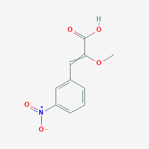 2-Methoxy-3-(3-nitrophenyl)prop-2-enoic acid