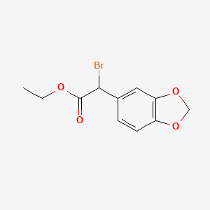 (1,3-Benzodioxole-5-yl)bromoacetic acid ethyl ester